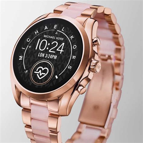 michael kors access bradshaw 2 smartwatch set - pink|michael kors gen bradshaw smartwatch.